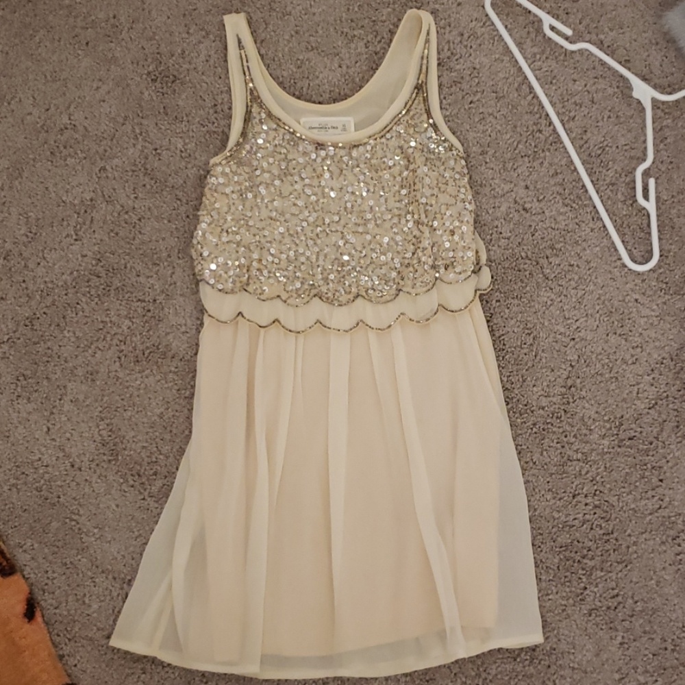 Blush Sequin bodice dress